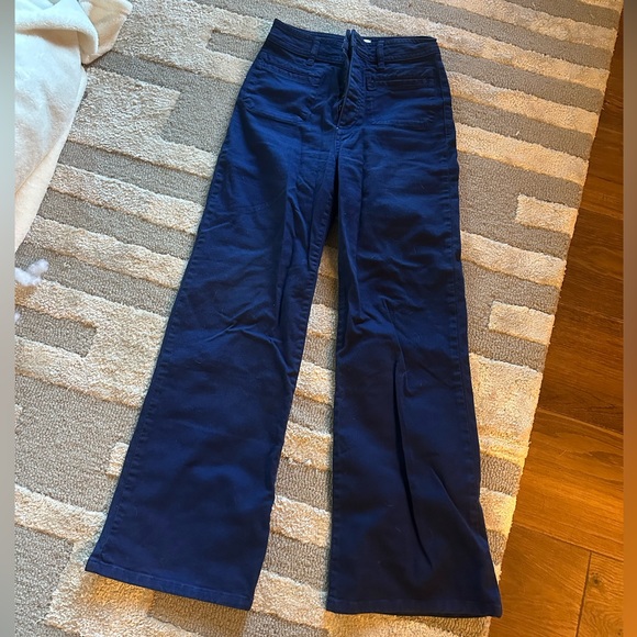 Rouje Navy Swan Pants - Picture 2 of 5